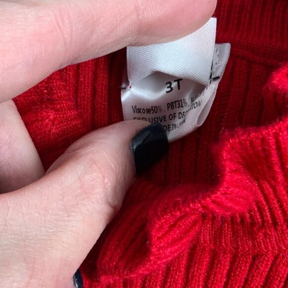 BMG Red Sweater dress size 3T - Picture 3 of 4